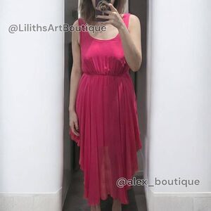 Renn Sheer Ruffle Midi Dress(C040)-Size M for Women